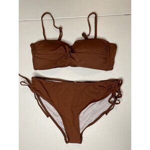 Tempt Me Women's Strapless Bandeau Bikini Set, M